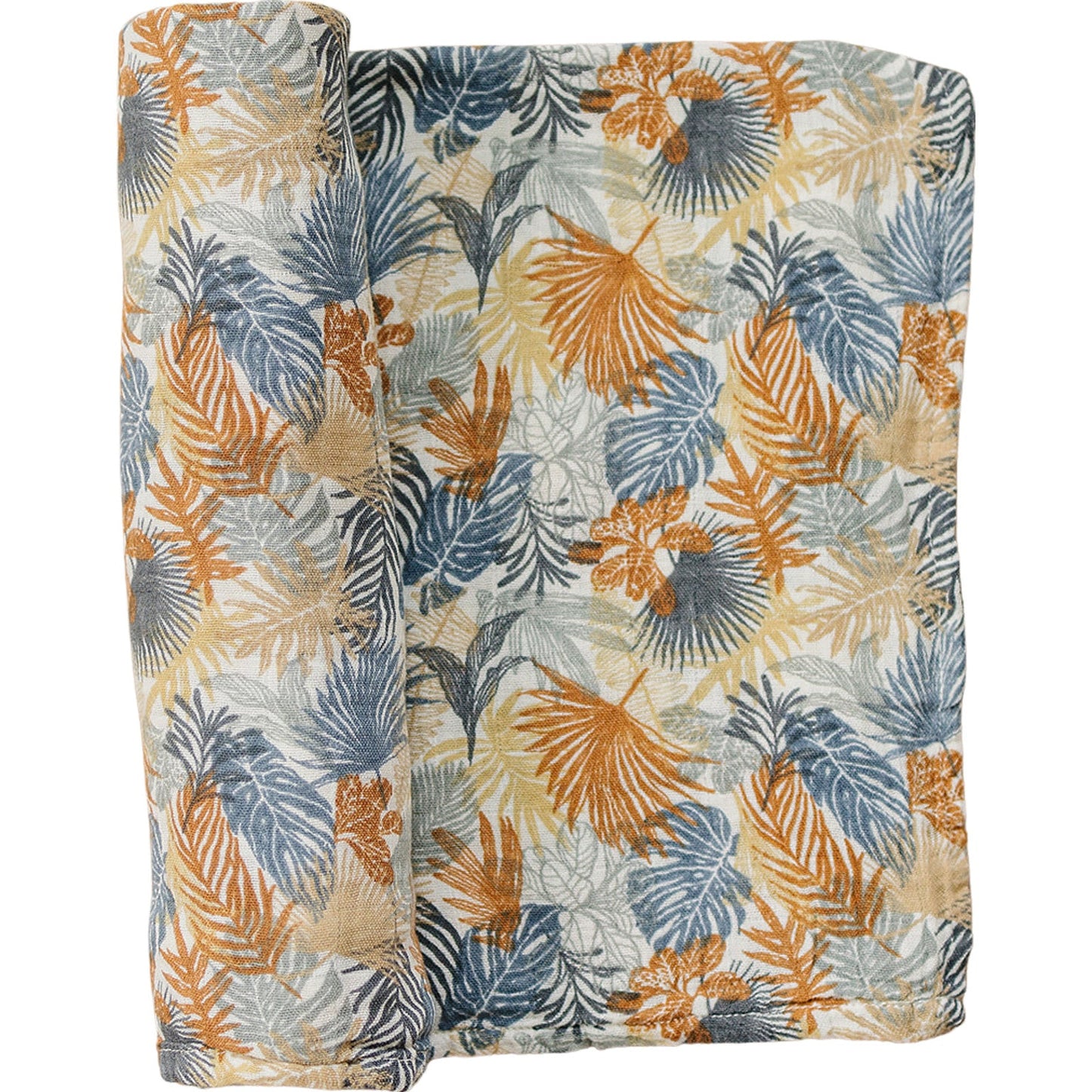 muslin swaddle blanket // paradise palms