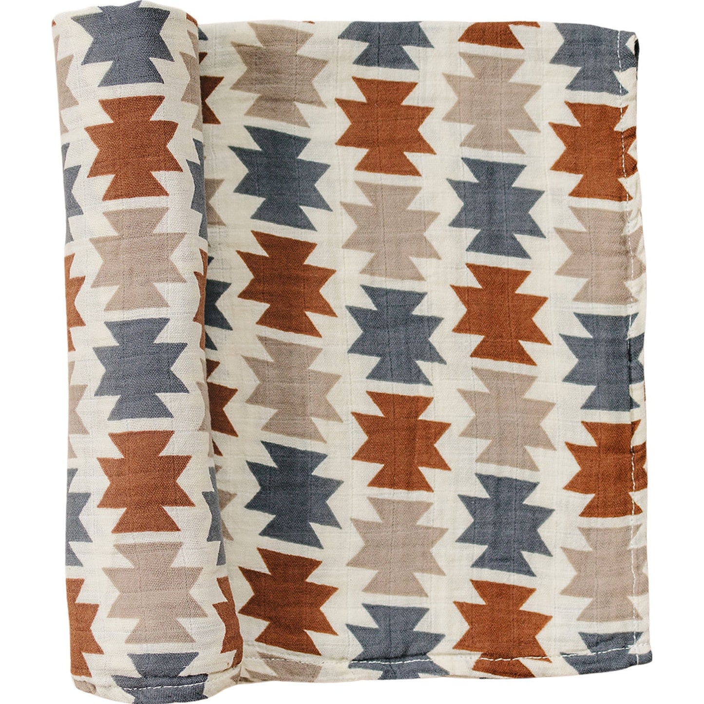 muslin swaddle blanket // western aztec