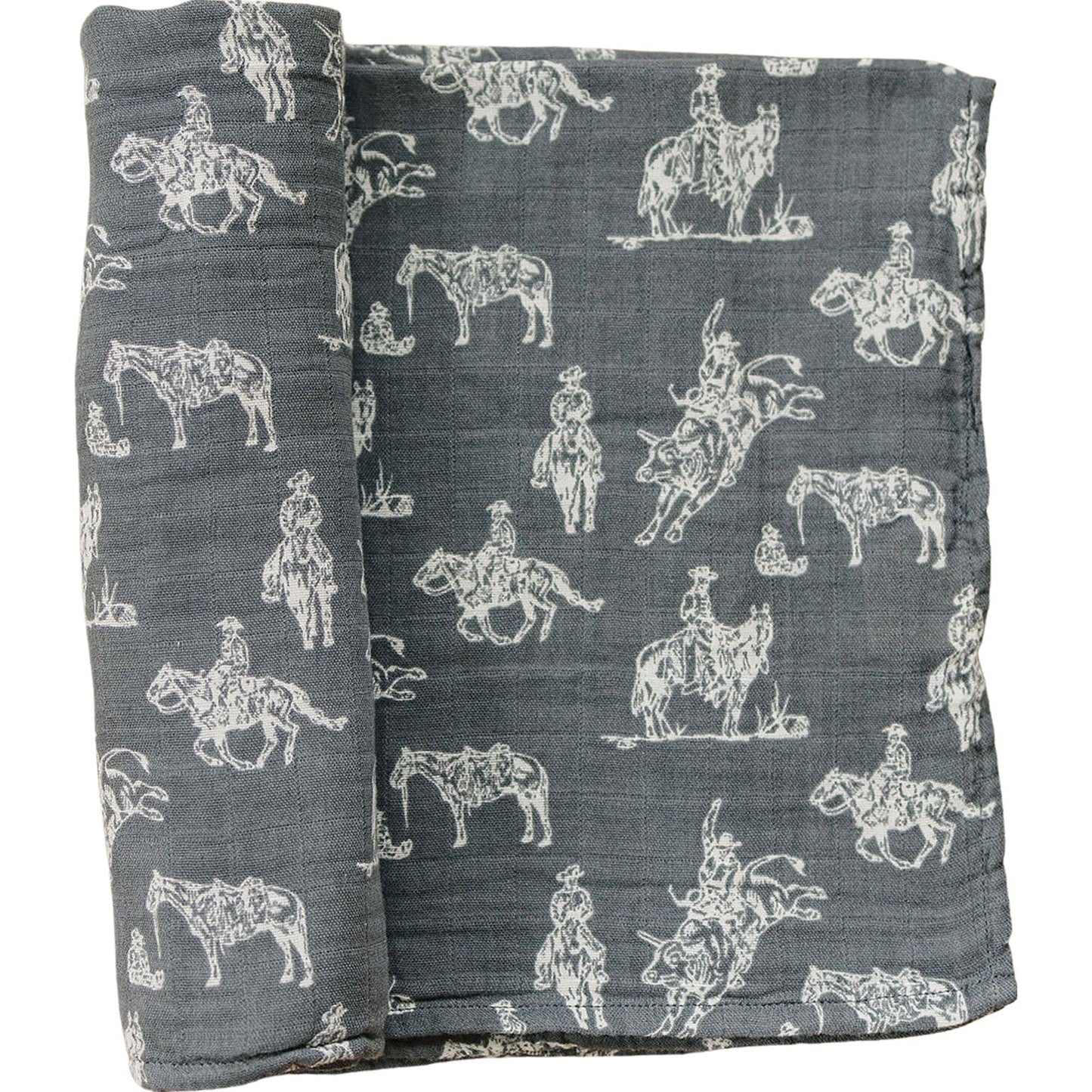 muslin swaddle blanket // wild west