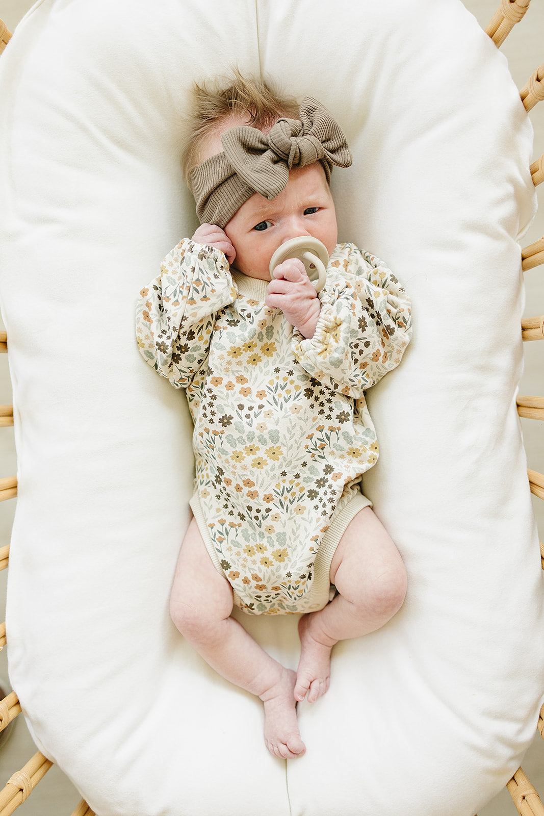 french terry bodysuit // bloom floral