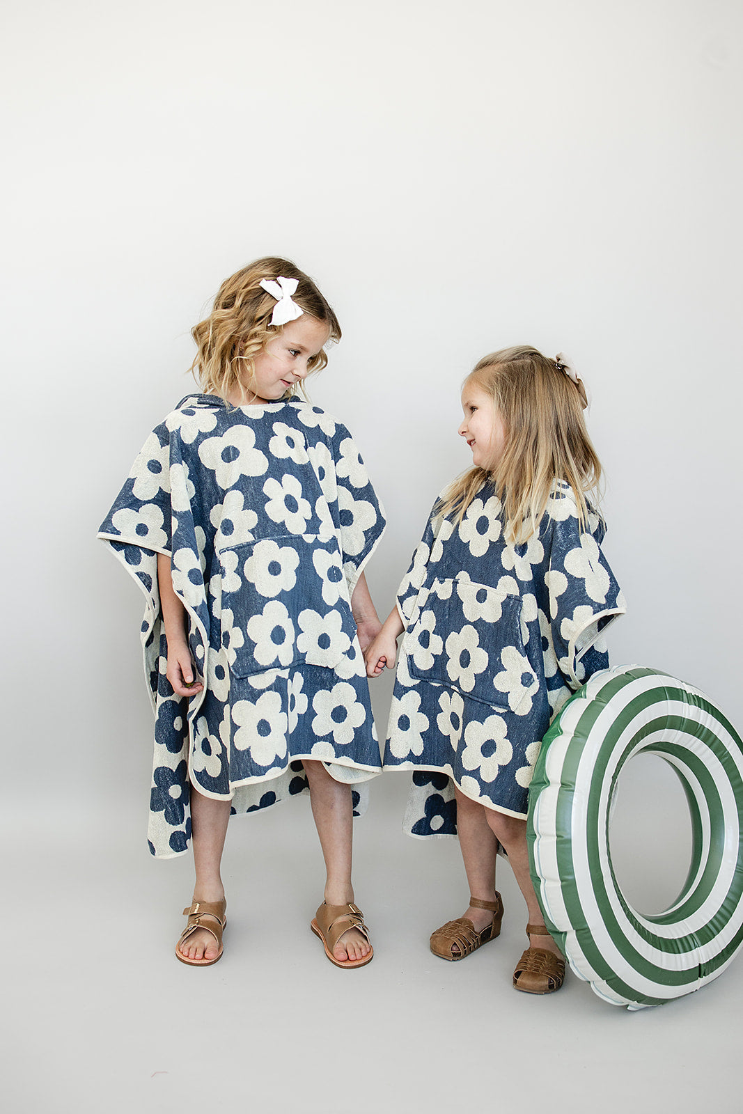 organic cotton beach poncho // floral (sizing up to 7-10 years)