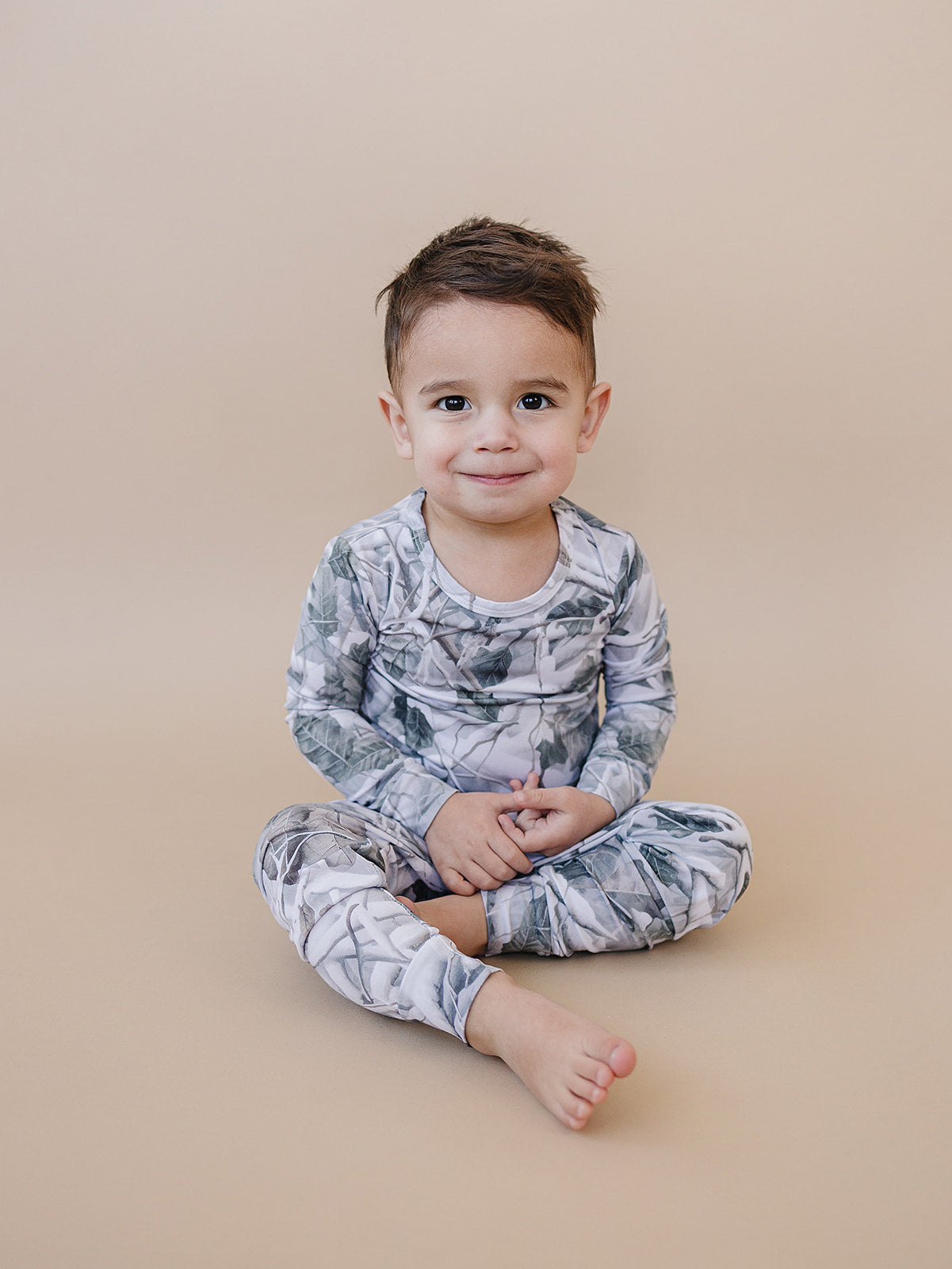 camo bamboo pajamas // LONG-SLEEVE TWO-PIECE SET