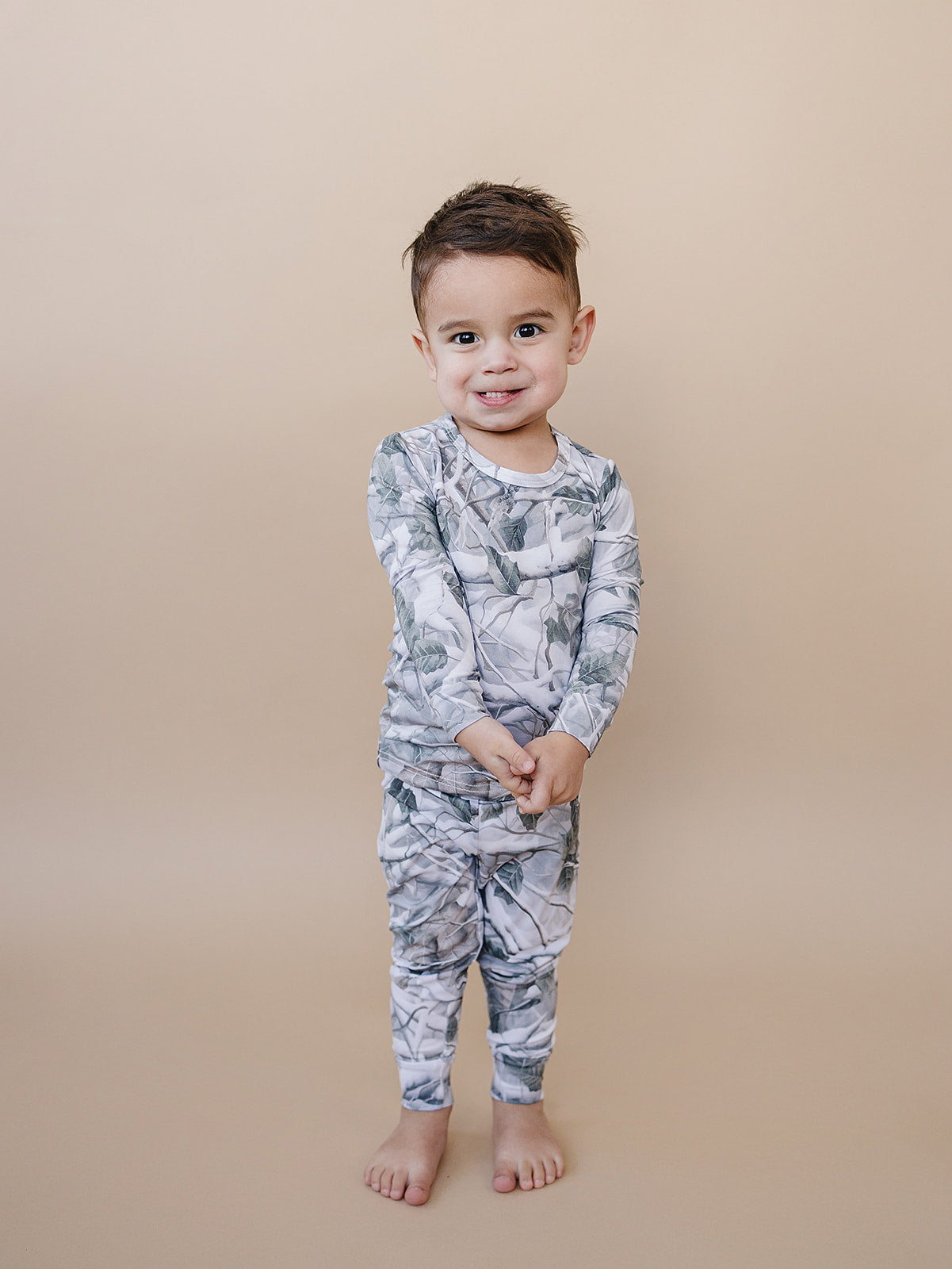 camo bamboo pajamas // LONG-SLEEVE TWO-PIECE SET