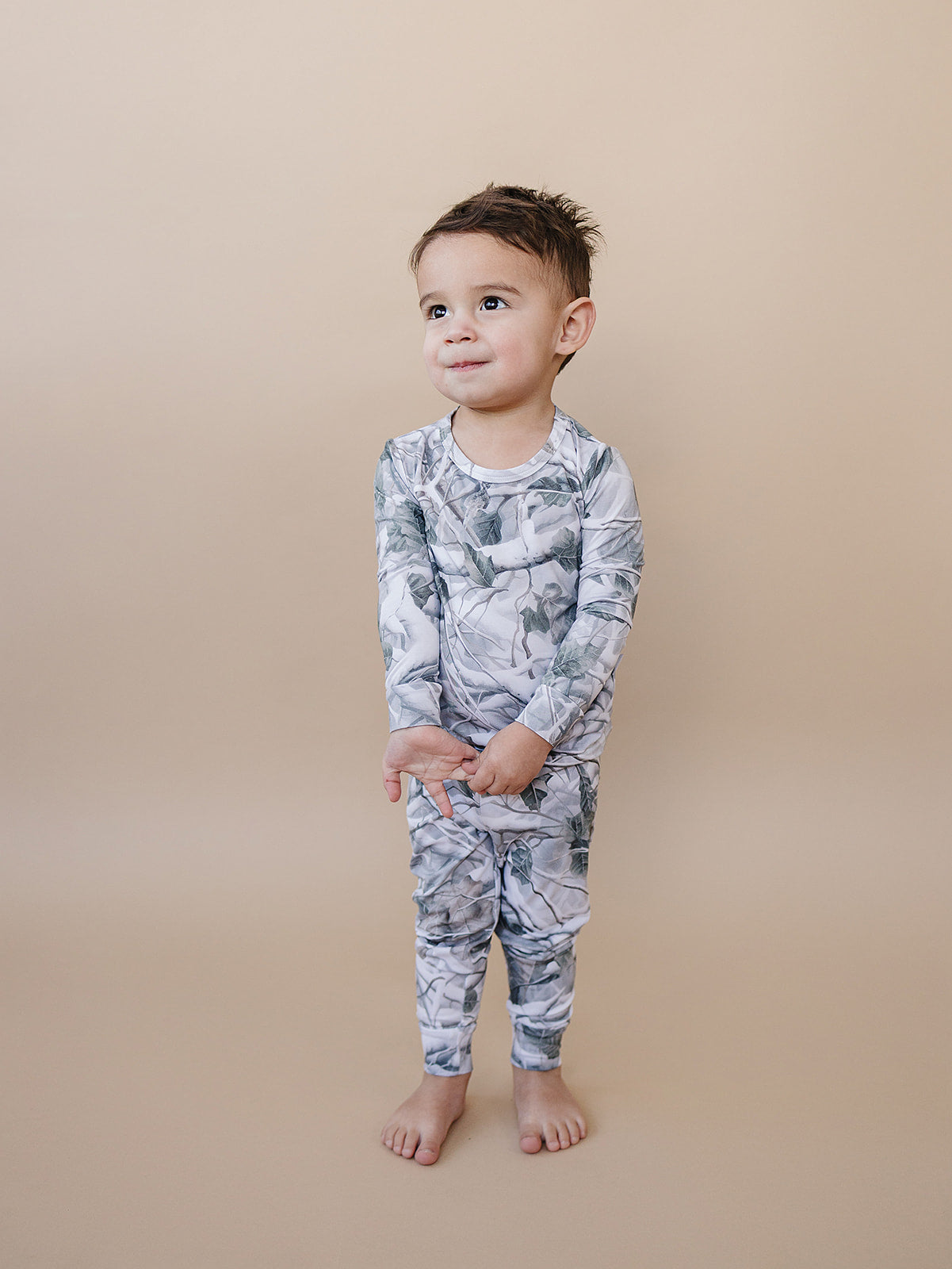 camo bamboo pajamas // LONG-SLEEVE TWO-PIECE SET