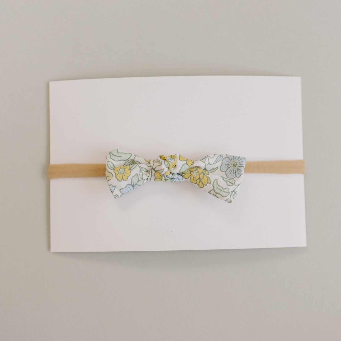 easter hair bows // blue bunny and sunny floral