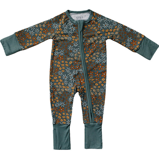 navy floral bamboo pajamas // ZIPPY