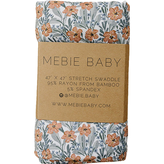 bamboo stretch swaddle // dainty meadow