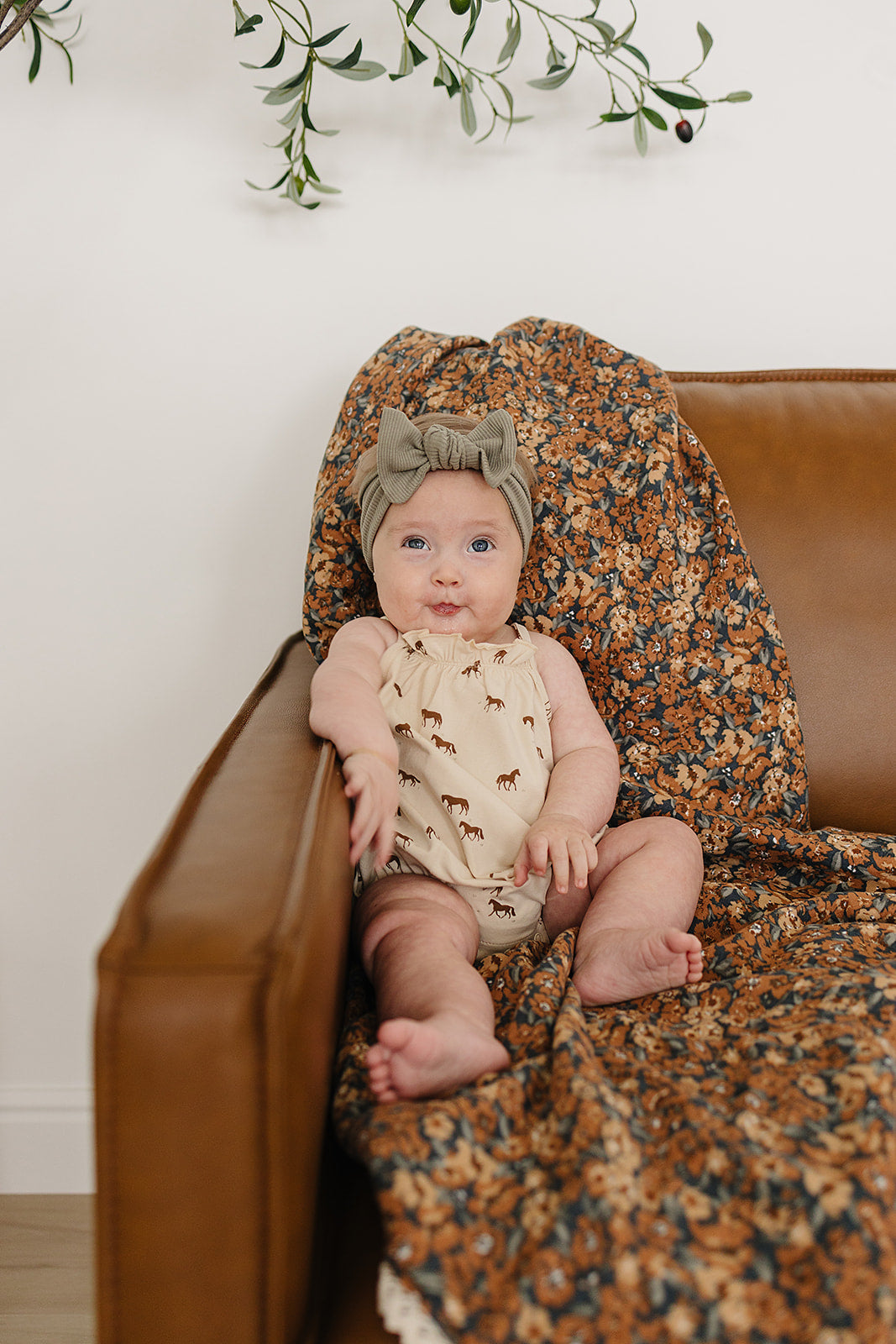 tank bubble romper // horses