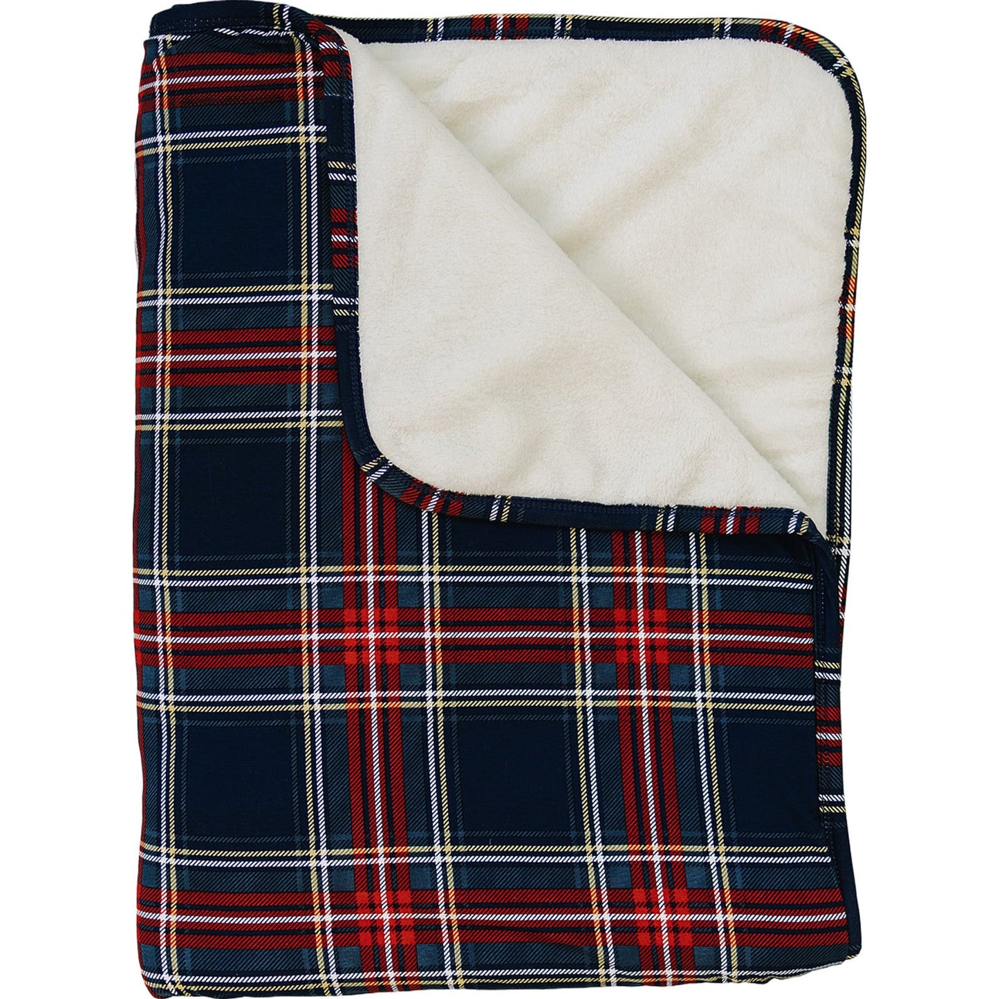 bamboo fleece quilt // christmas plaid