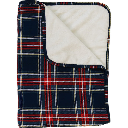 bamboo fleece quilt // christmas plaid