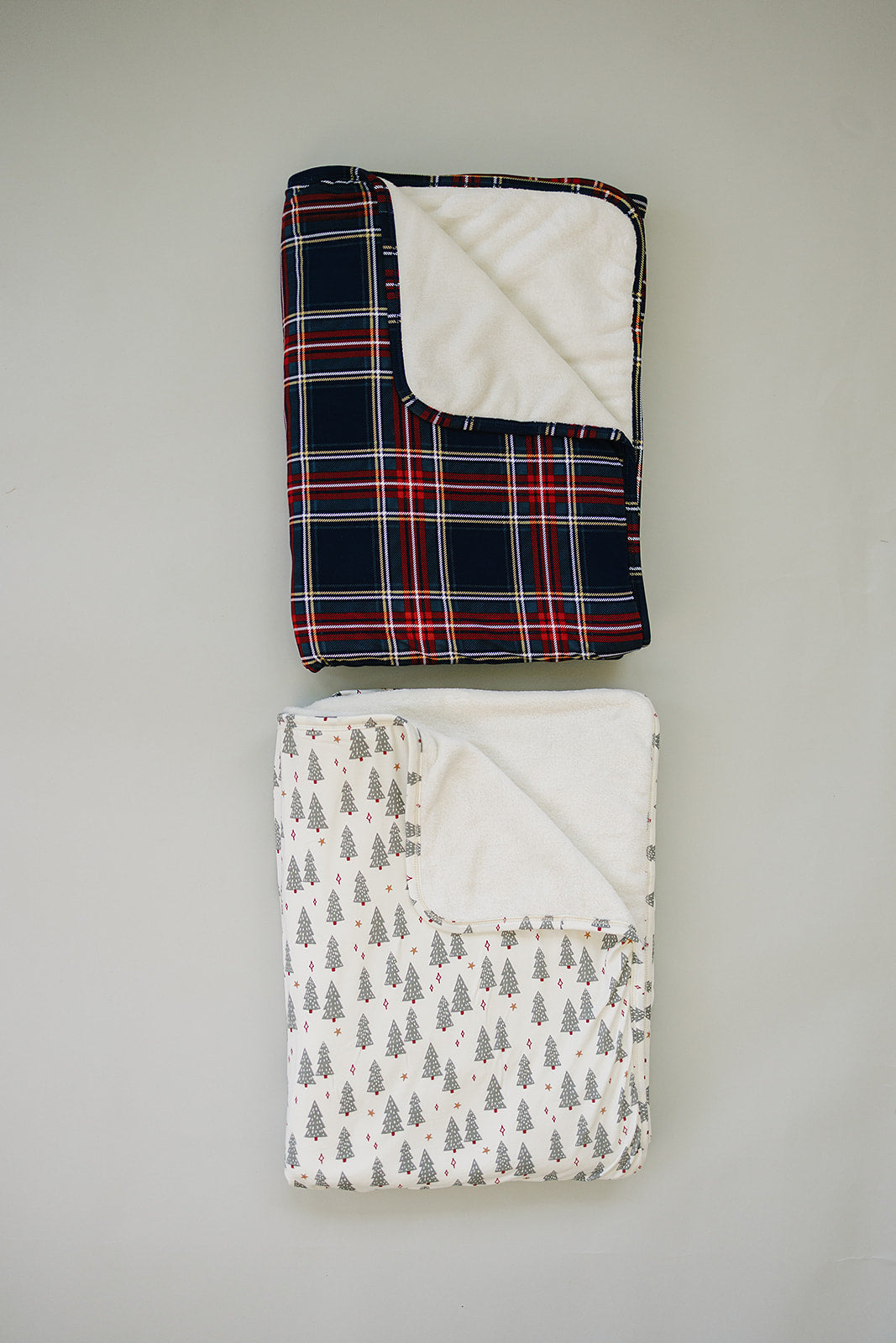 bamboo fleece quilt // christmas plaid
