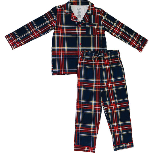 collared bamboo pajama set // christmas plaid (*comes in adult matching*)