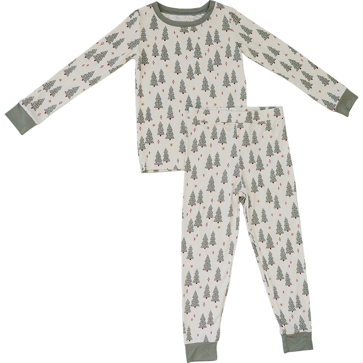 christmas trees bamboo pajamas // LONG-SLEEVE TWO-PIECE SET