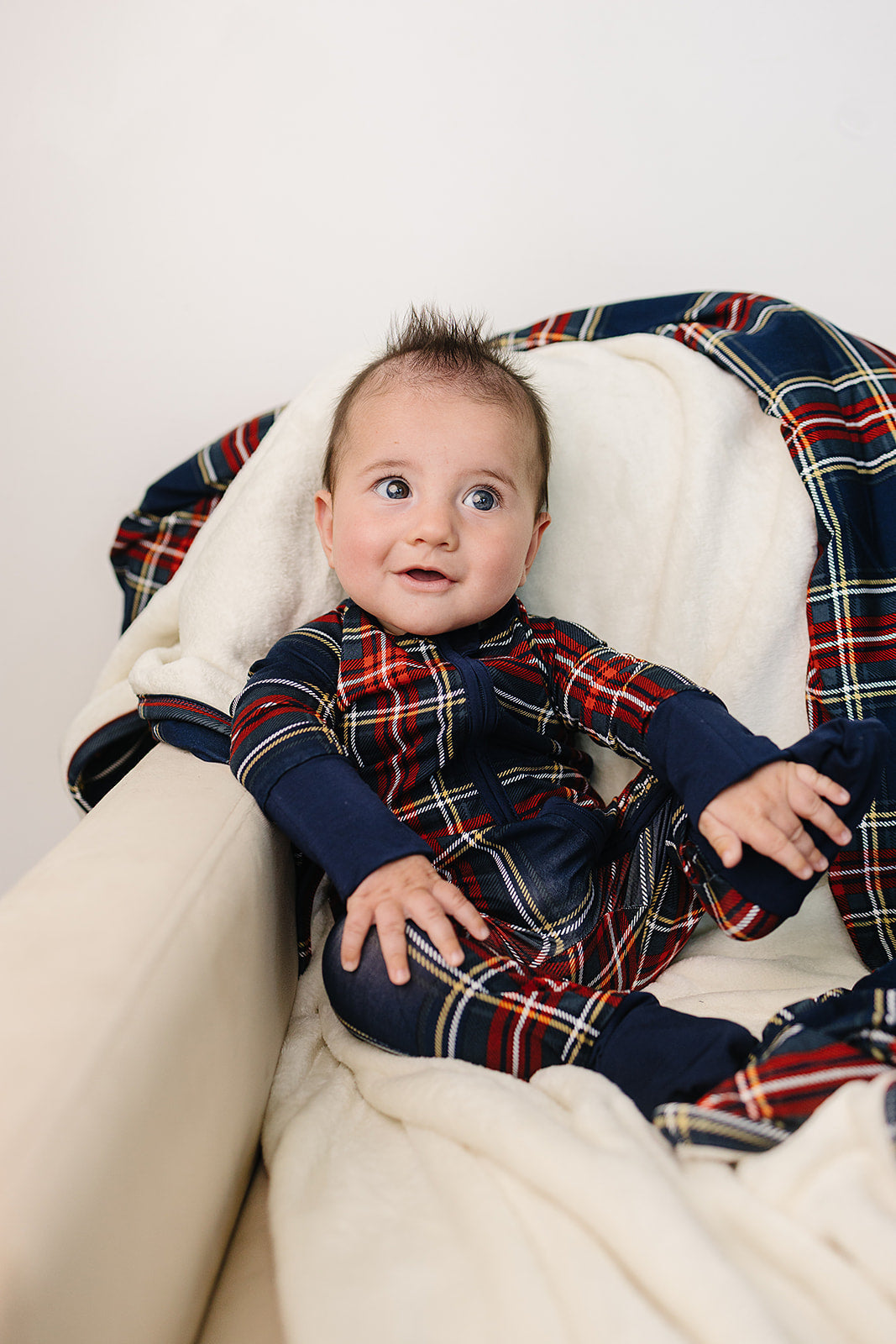 christmas plaid bamboo pajamas // ZIPPY (*comes in adult matching*)