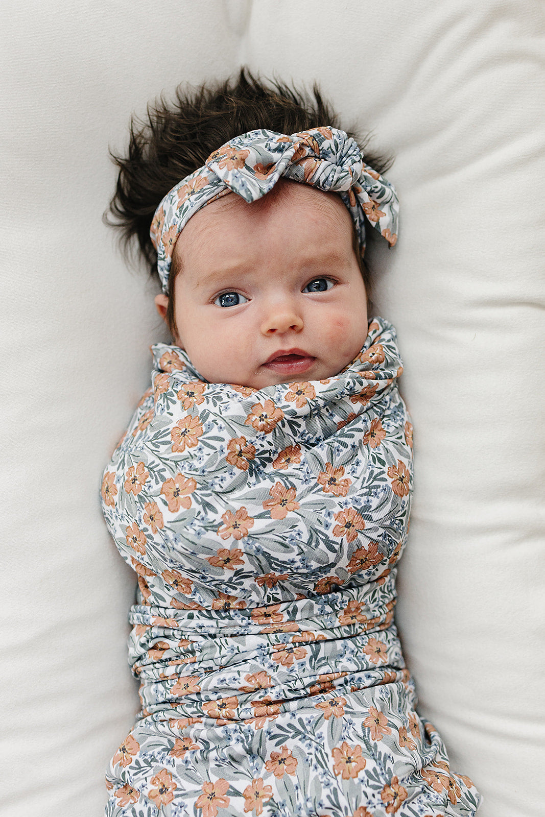 bamboo stretch swaddle // dainty meadow