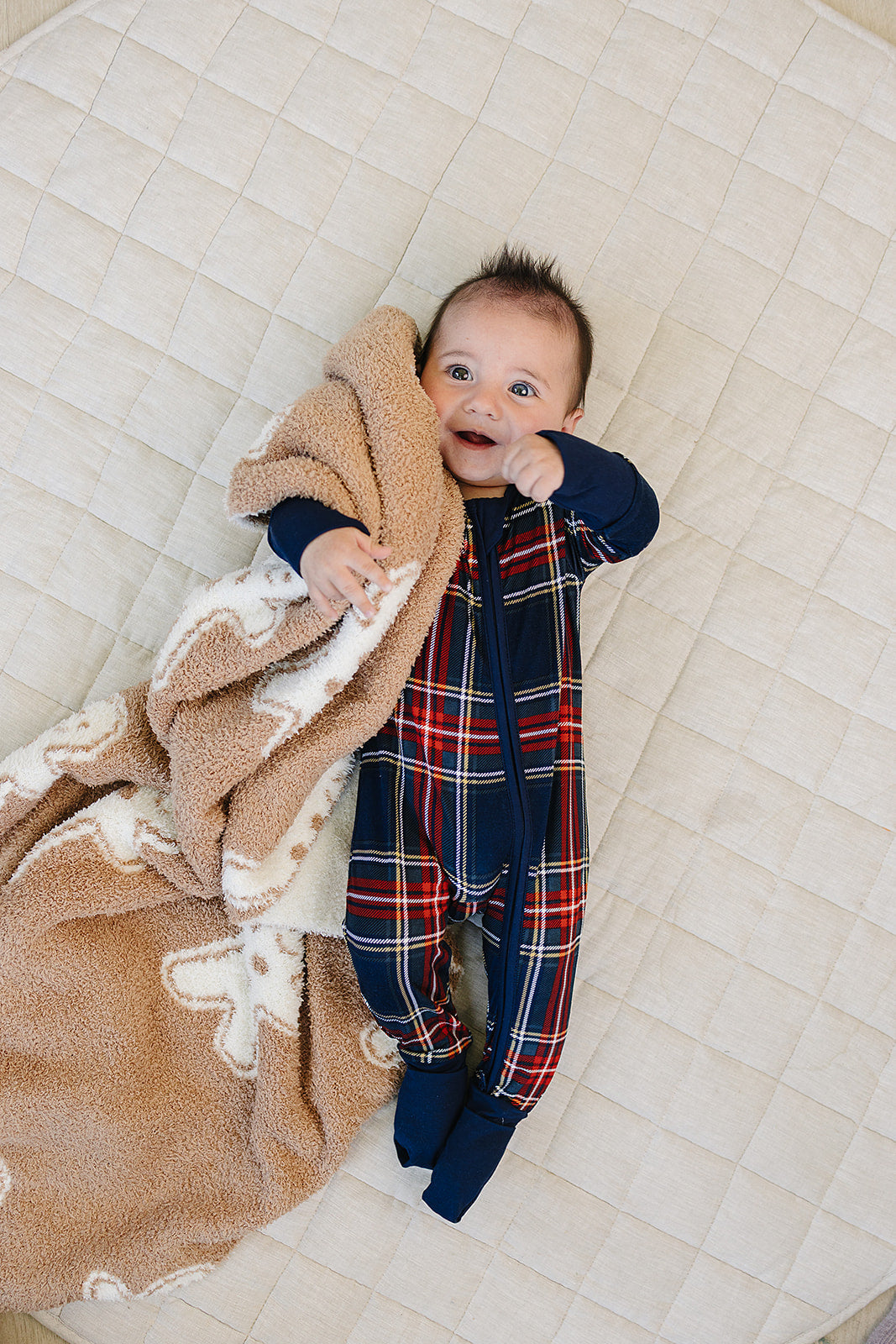 christmas plaid bamboo pajamas // ZIPPY (*comes in adult matching*)