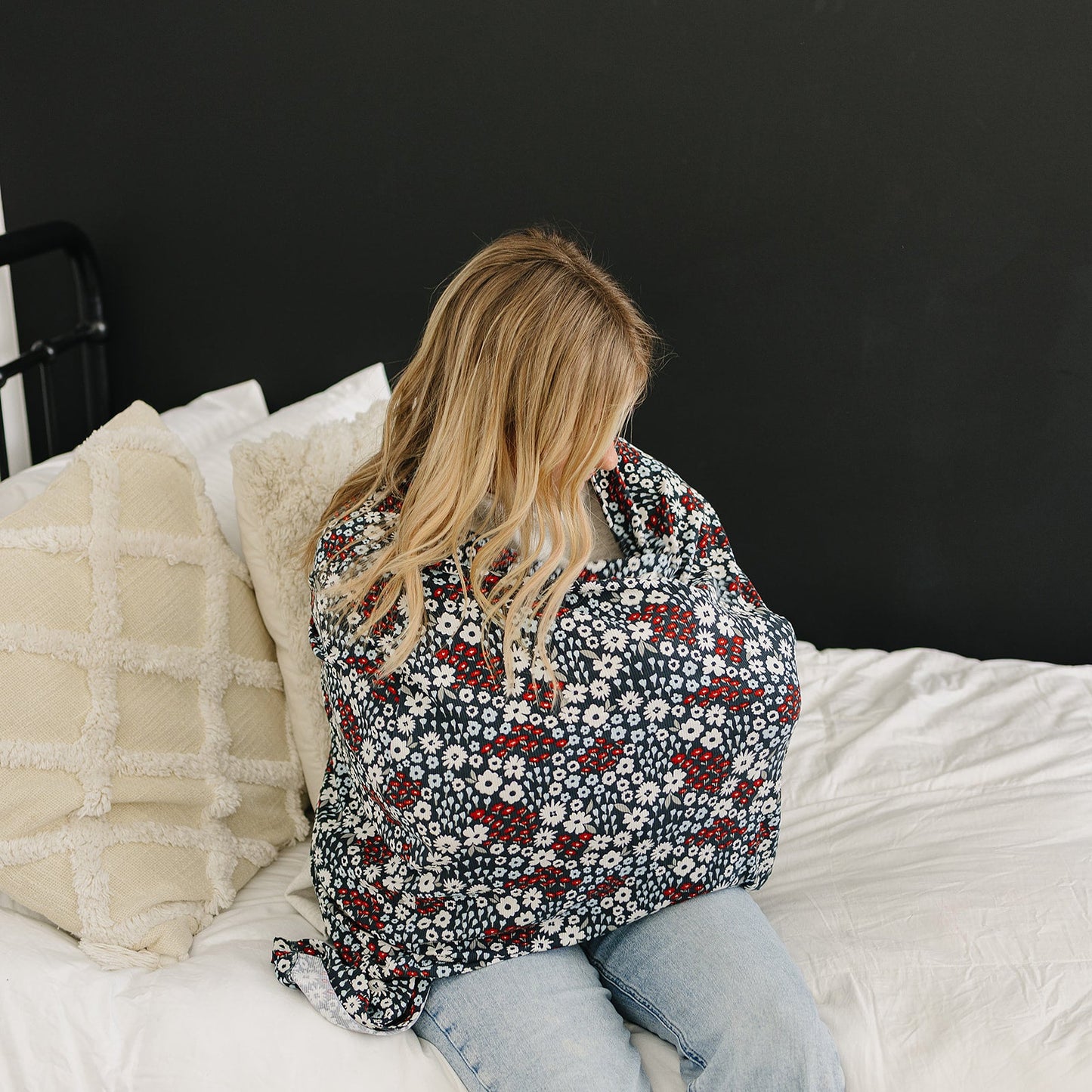 ribbed bamboo multi-use cover // americana floral