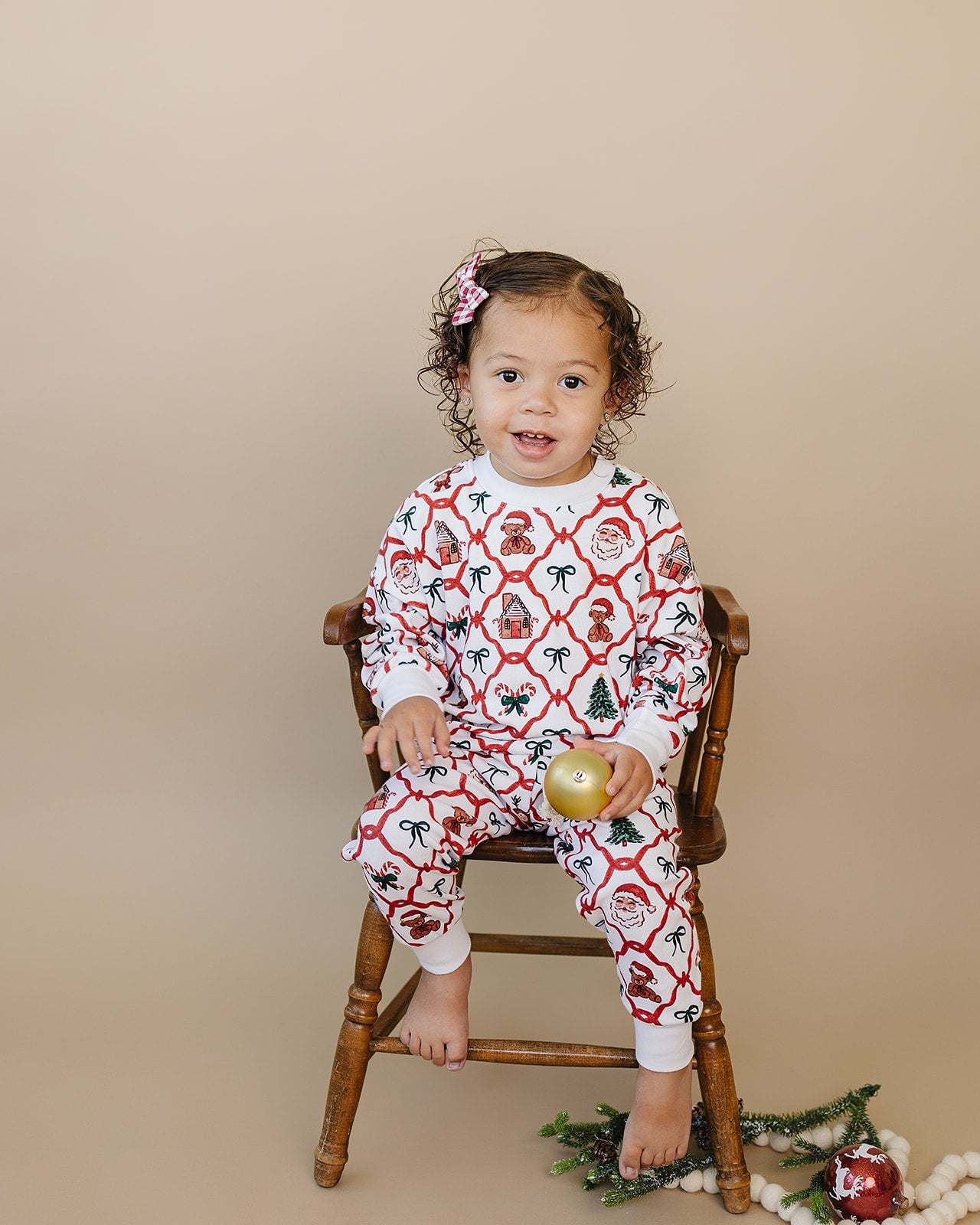 jogger set // christmas bear