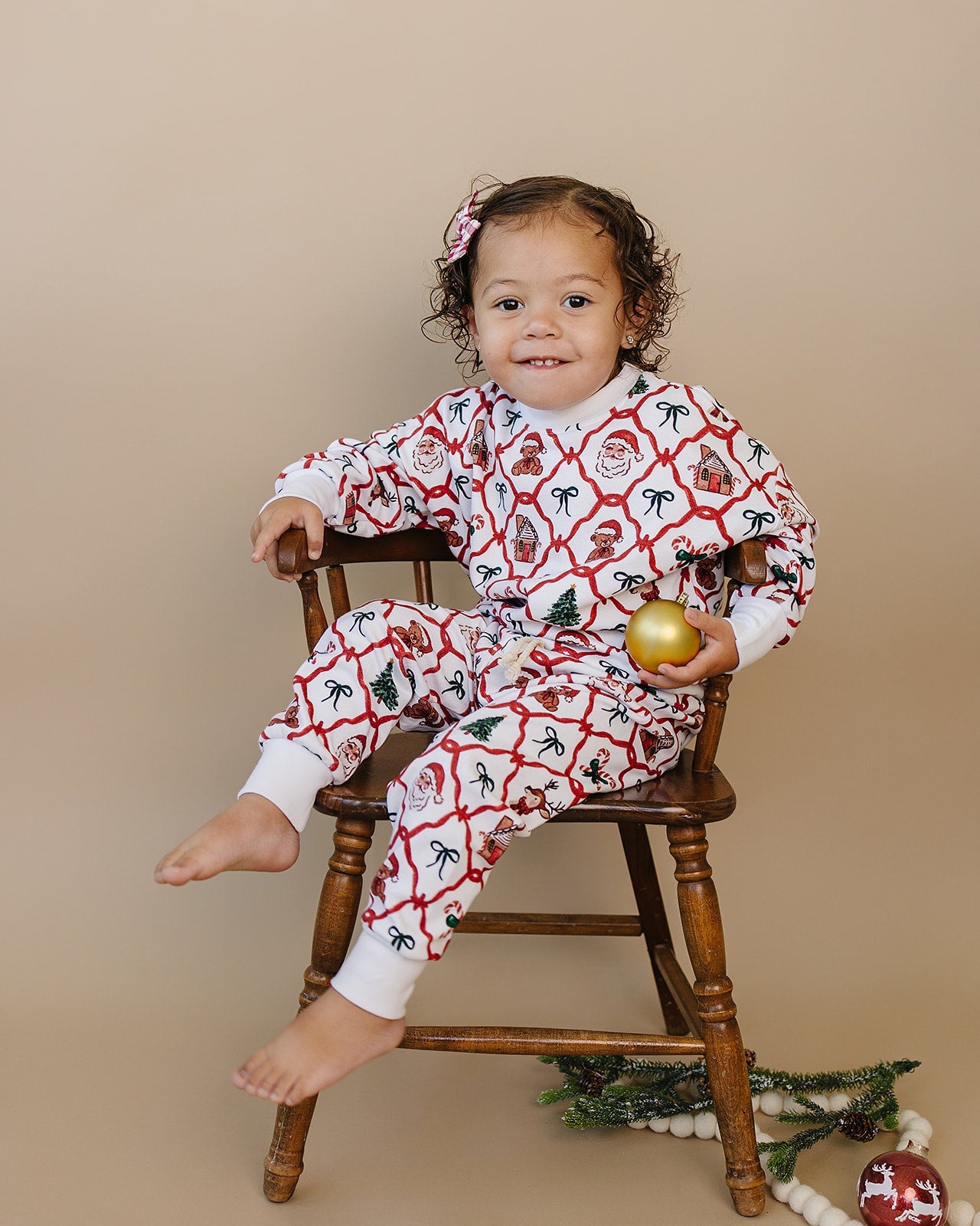 jogger set // christmas bear