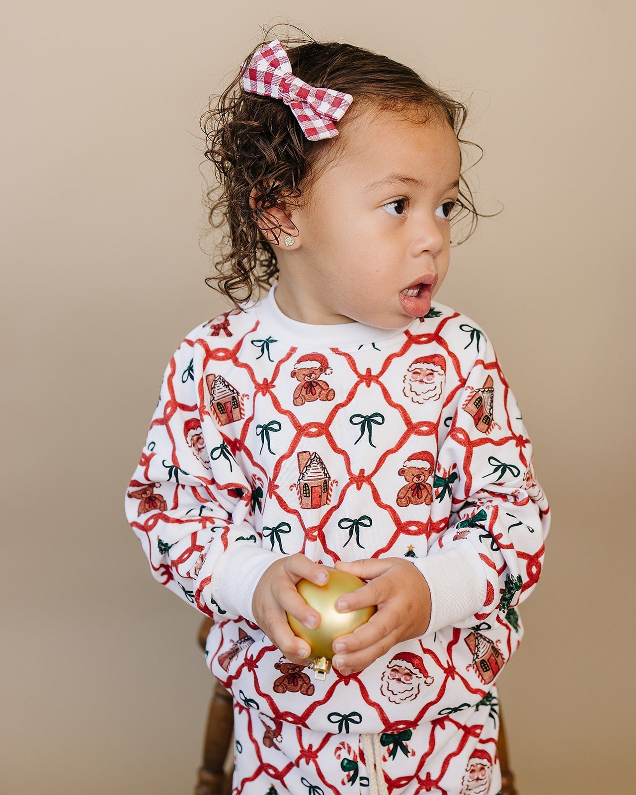 jogger set // christmas bear