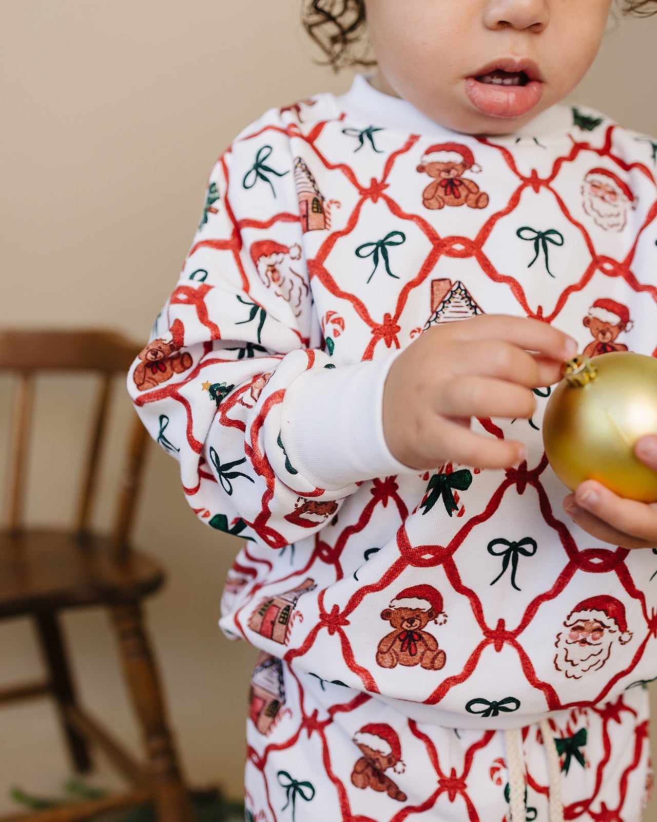 jogger set // christmas bear