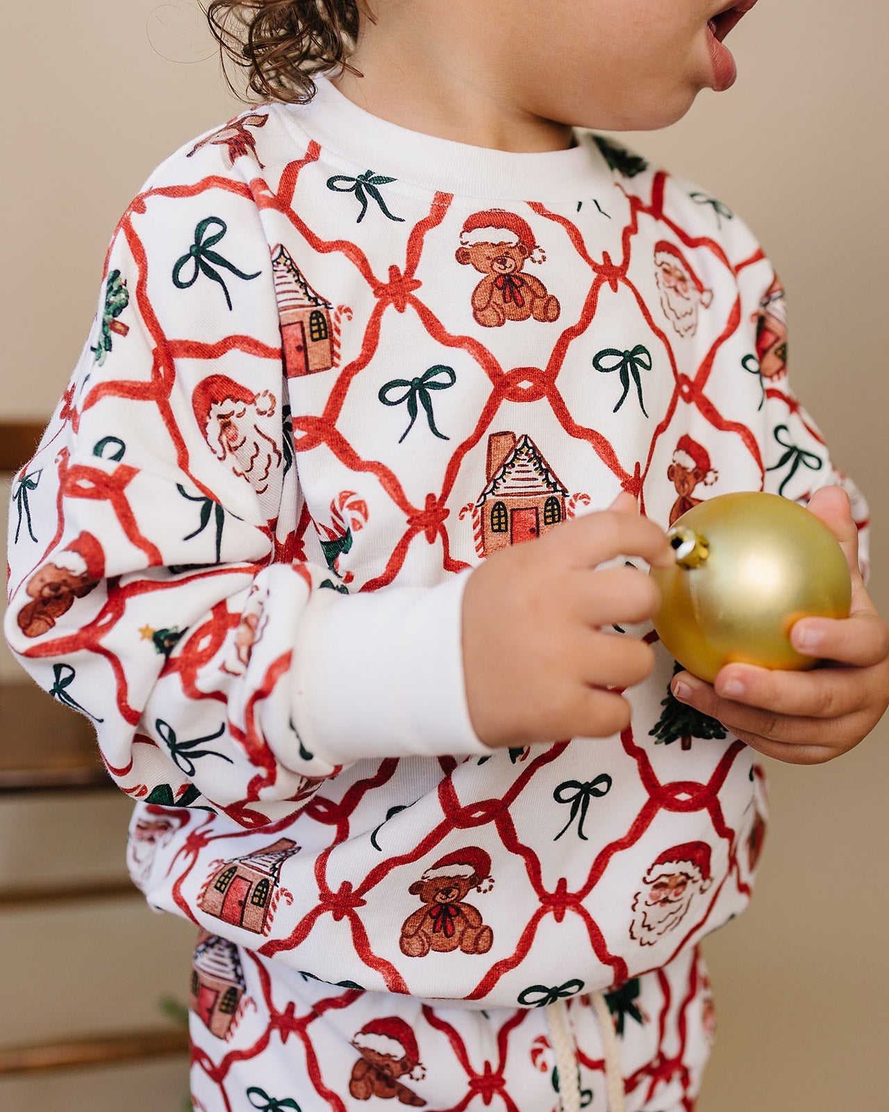 jogger set // christmas bear