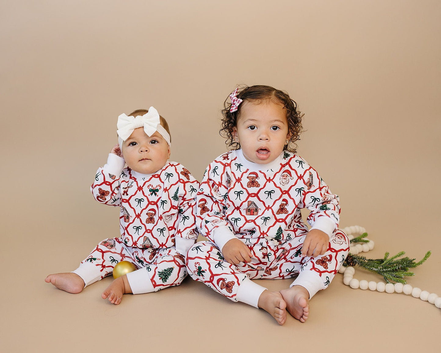 jogger set // christmas bear