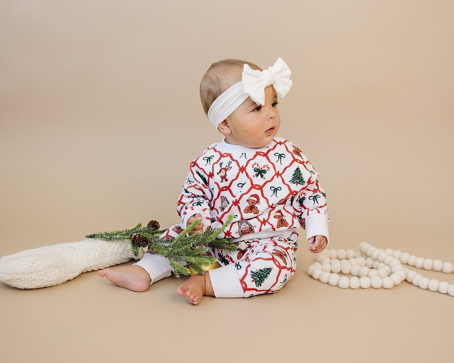 jogger set // christmas bear