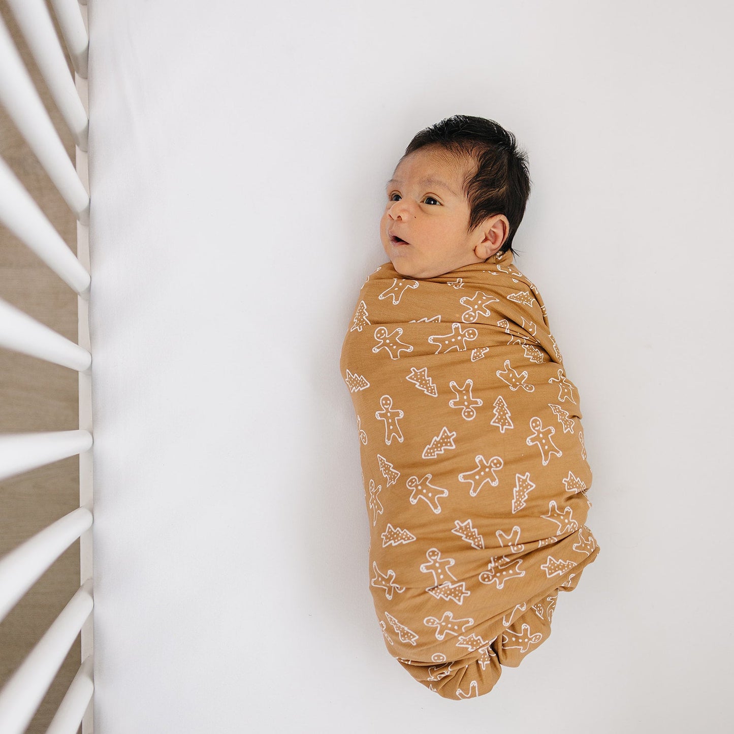 bamboo stretch swaddle // gingerbread