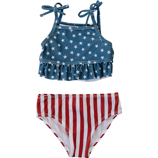 bikini set // stars +stripes (sizing baby through kids 9/10y) *comes in dad match*