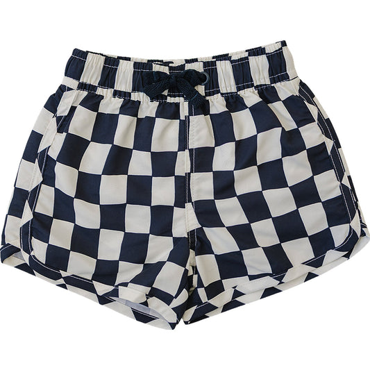 swim shorts // wavy checkered (sizing up to 9/10y)