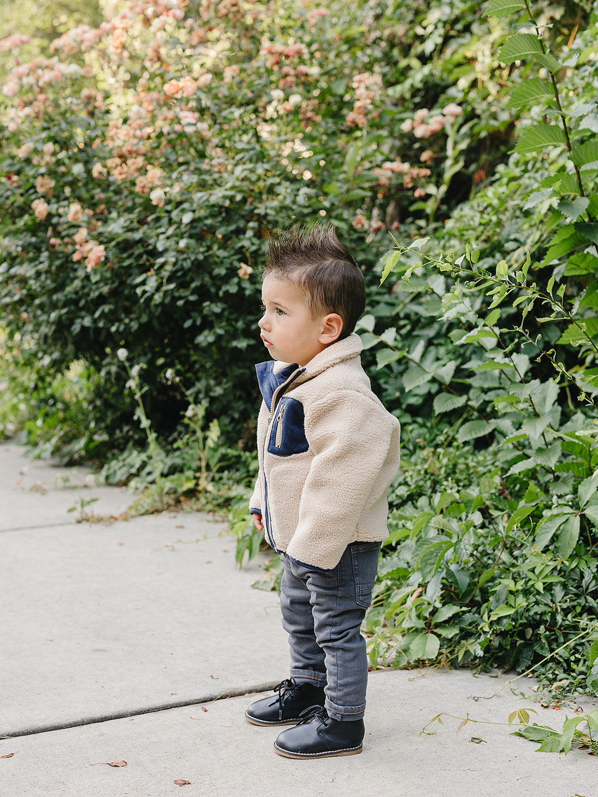 sherpa zip-up jacket