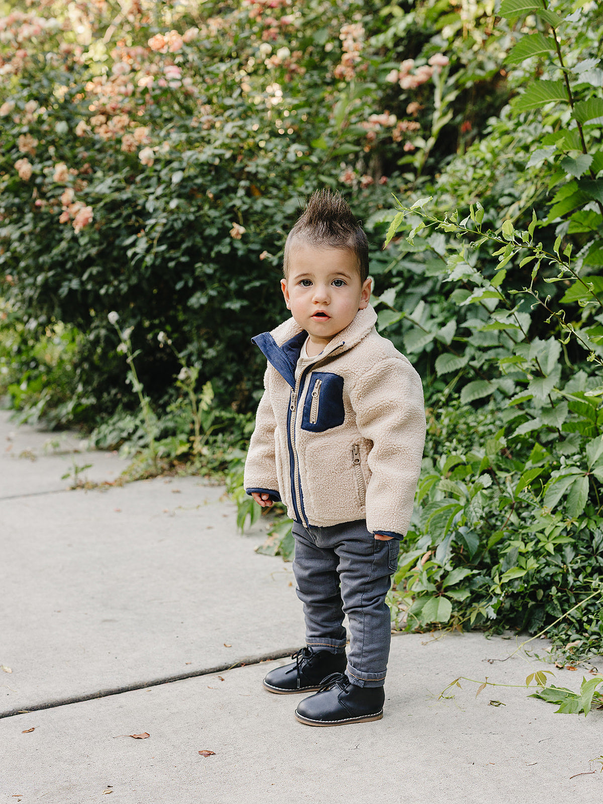 sherpa zip-up jacket