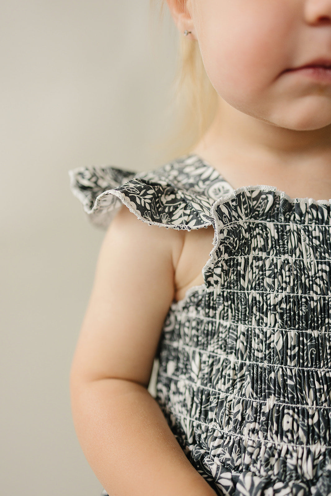 paisley smocked dress