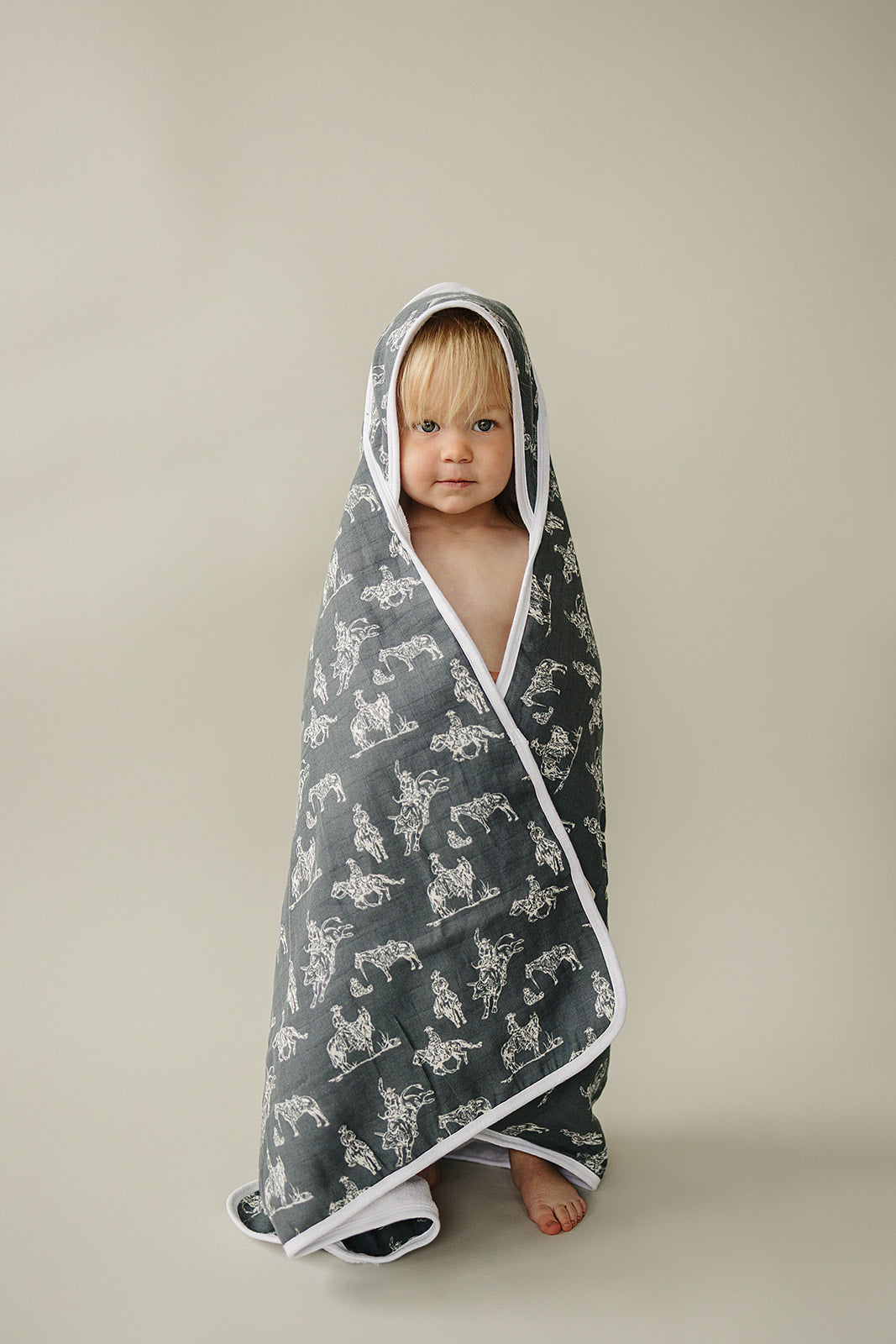 muslin hooded towel // wild west