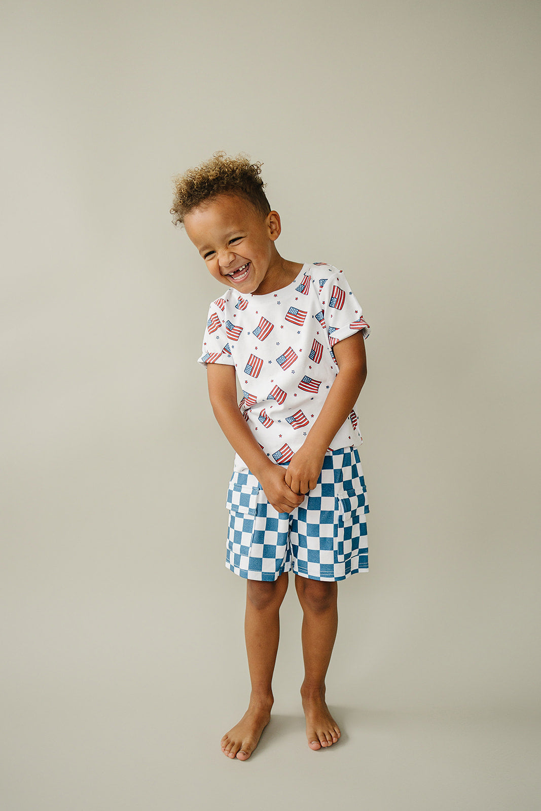 cargo shorts set // patriotic vibes (sizing up to 8/9y)