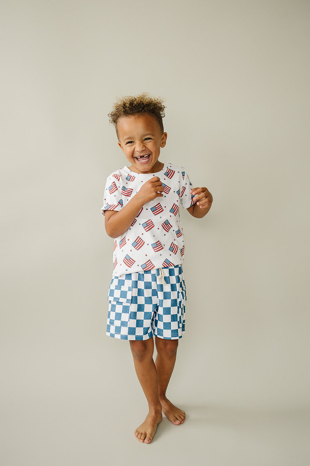 cargo shorts set // patriotic vibes (sizing up to 8/9y)