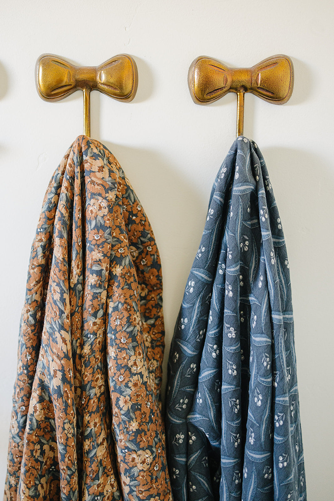 muslin swaddle blanket // navy berry