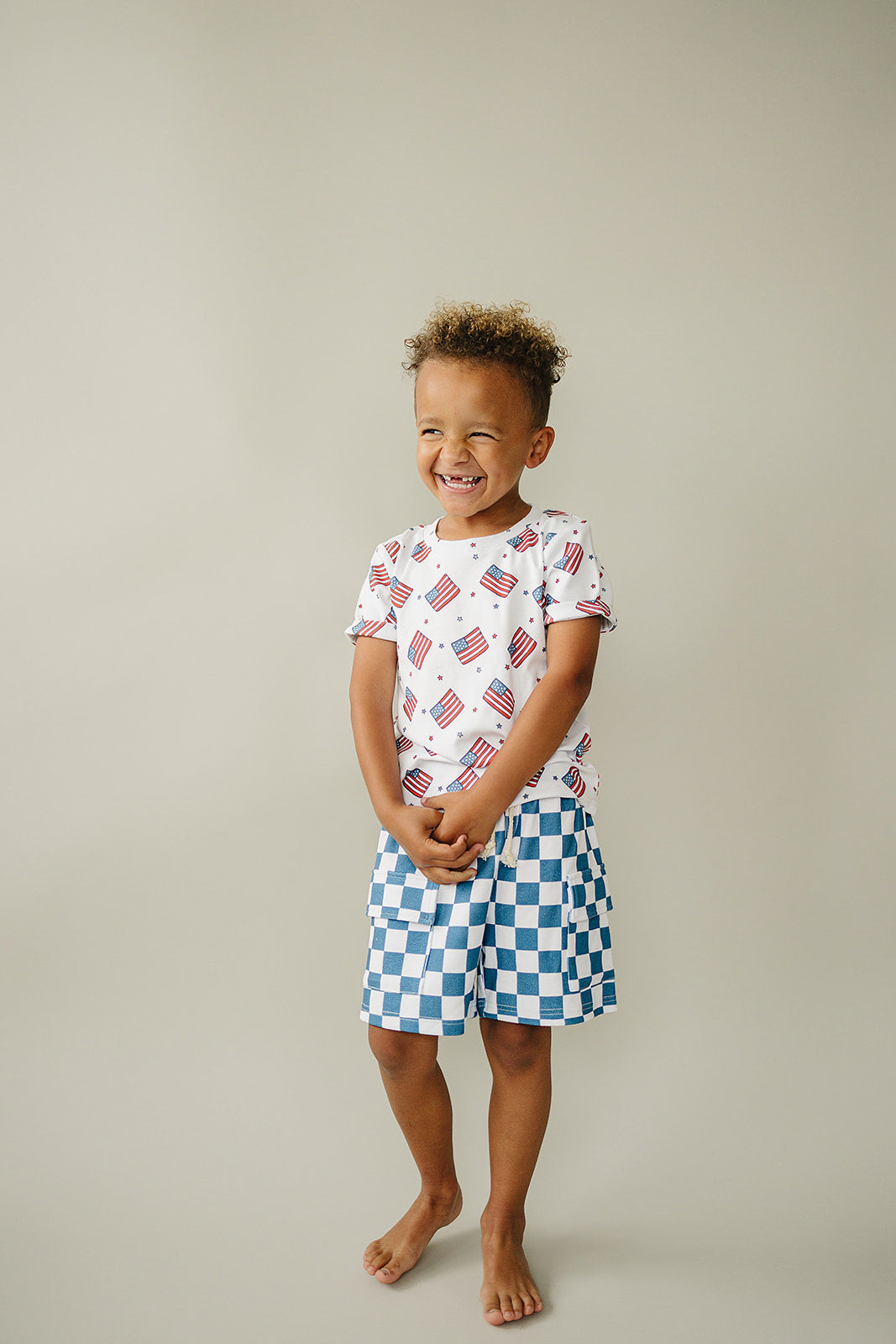 cargo shorts set // patriotic vibes (sizing up to 8/9y)