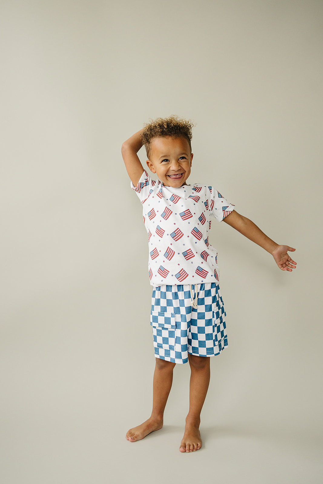 cargo shorts set // patriotic vibes (sizing up to 8/9y)
