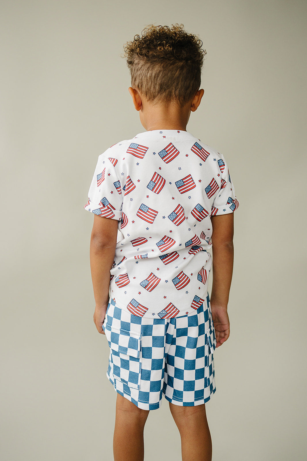 cargo shorts set // patriotic vibes (sizing up to 8/9y)