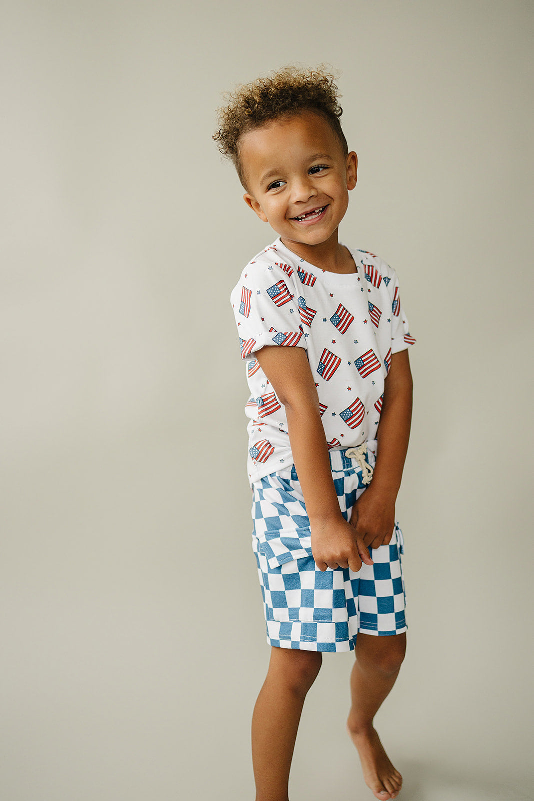 cargo shorts set // patriotic vibes (sizing up to 8/9y)
