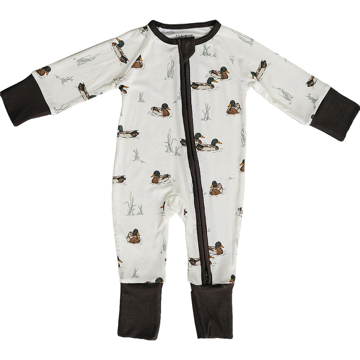 ducks ribbed bamboo pajamas // ZIPPY