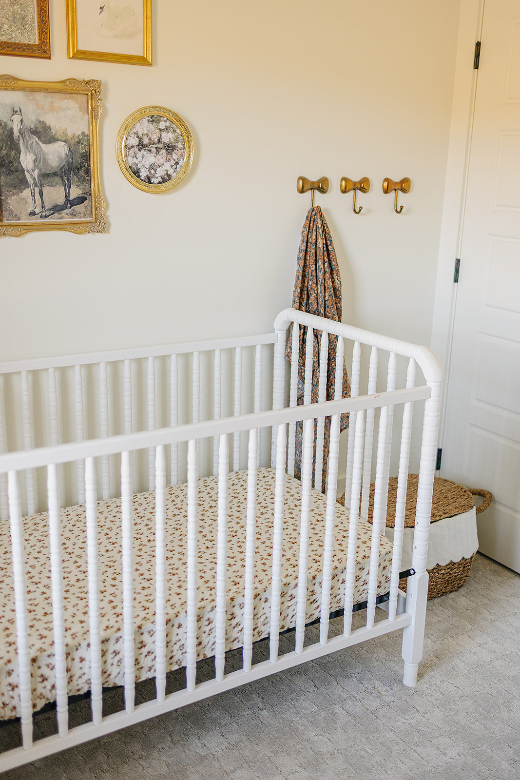 muslin crib sheet // blooms