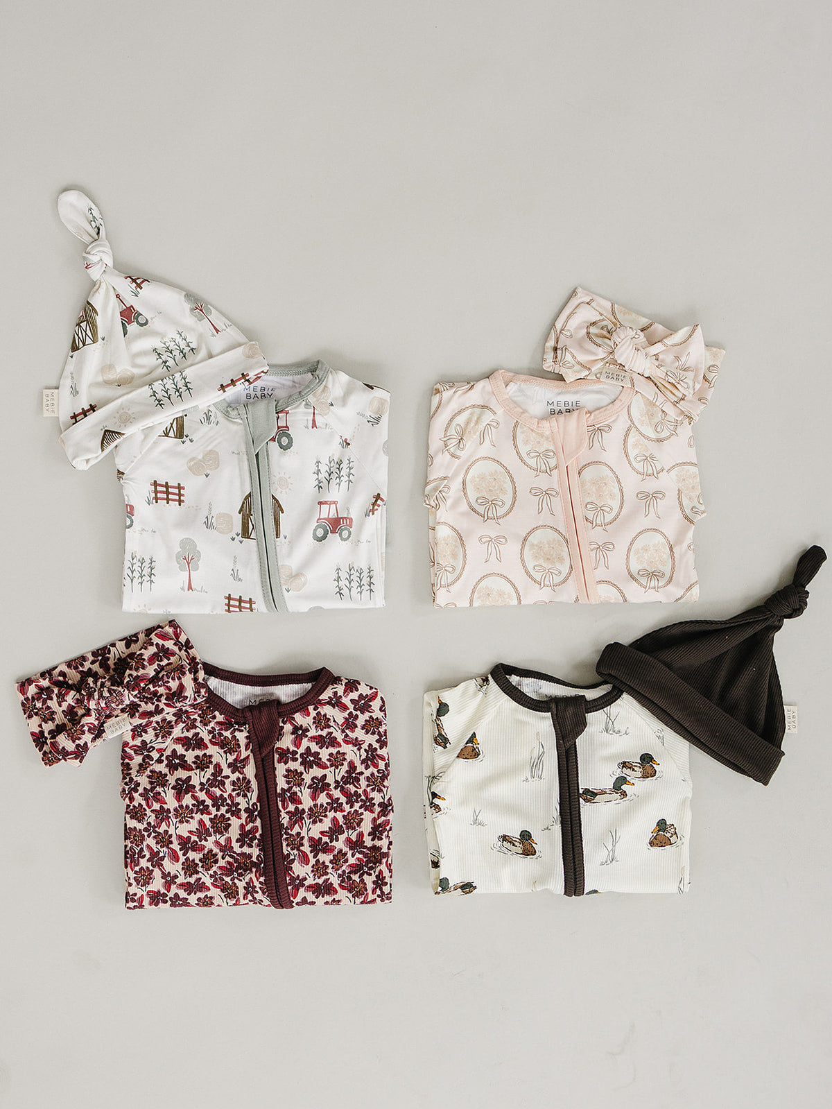 antique floral ribbed bamboo pajamas // ZIPPY