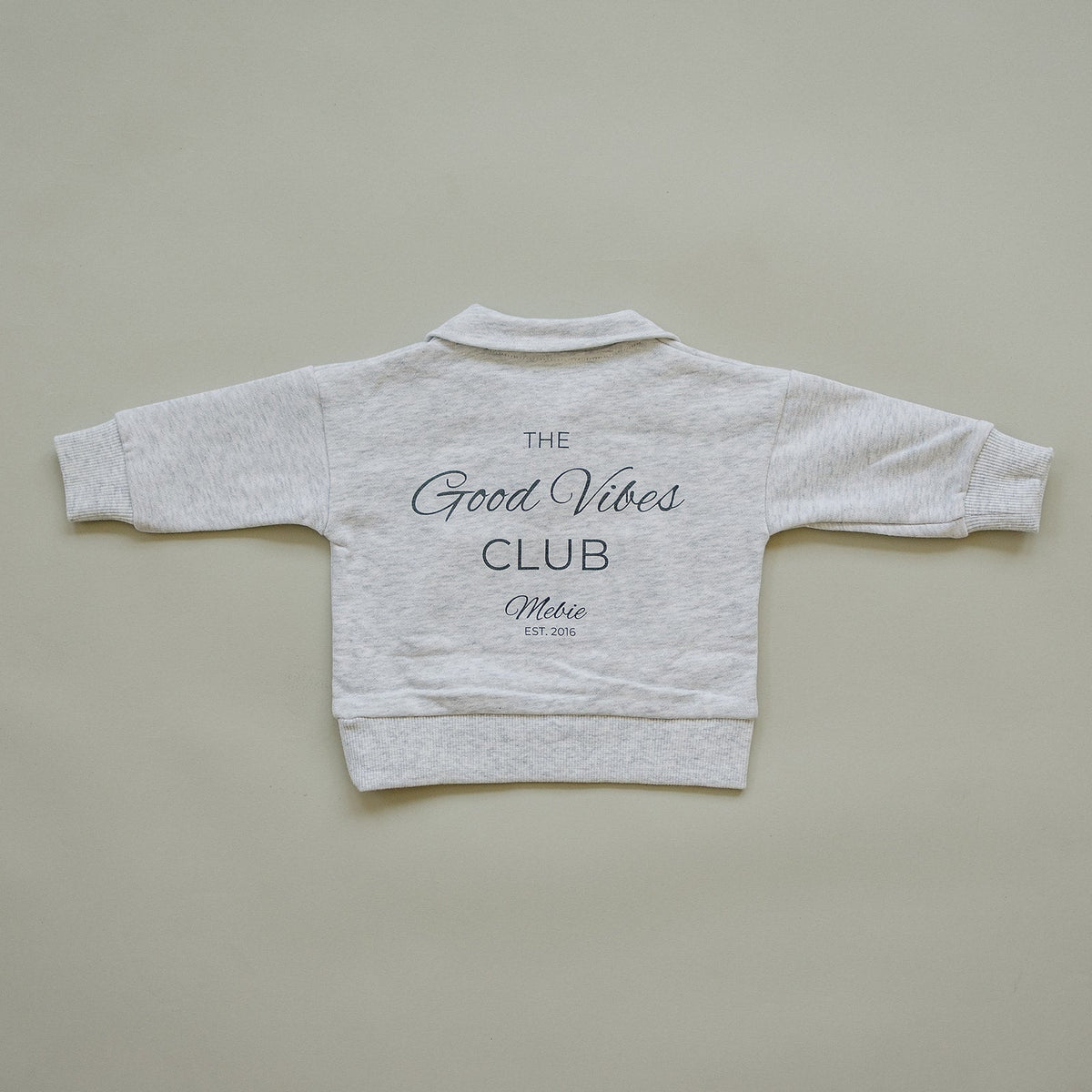 good vibes quarter zip french terry set