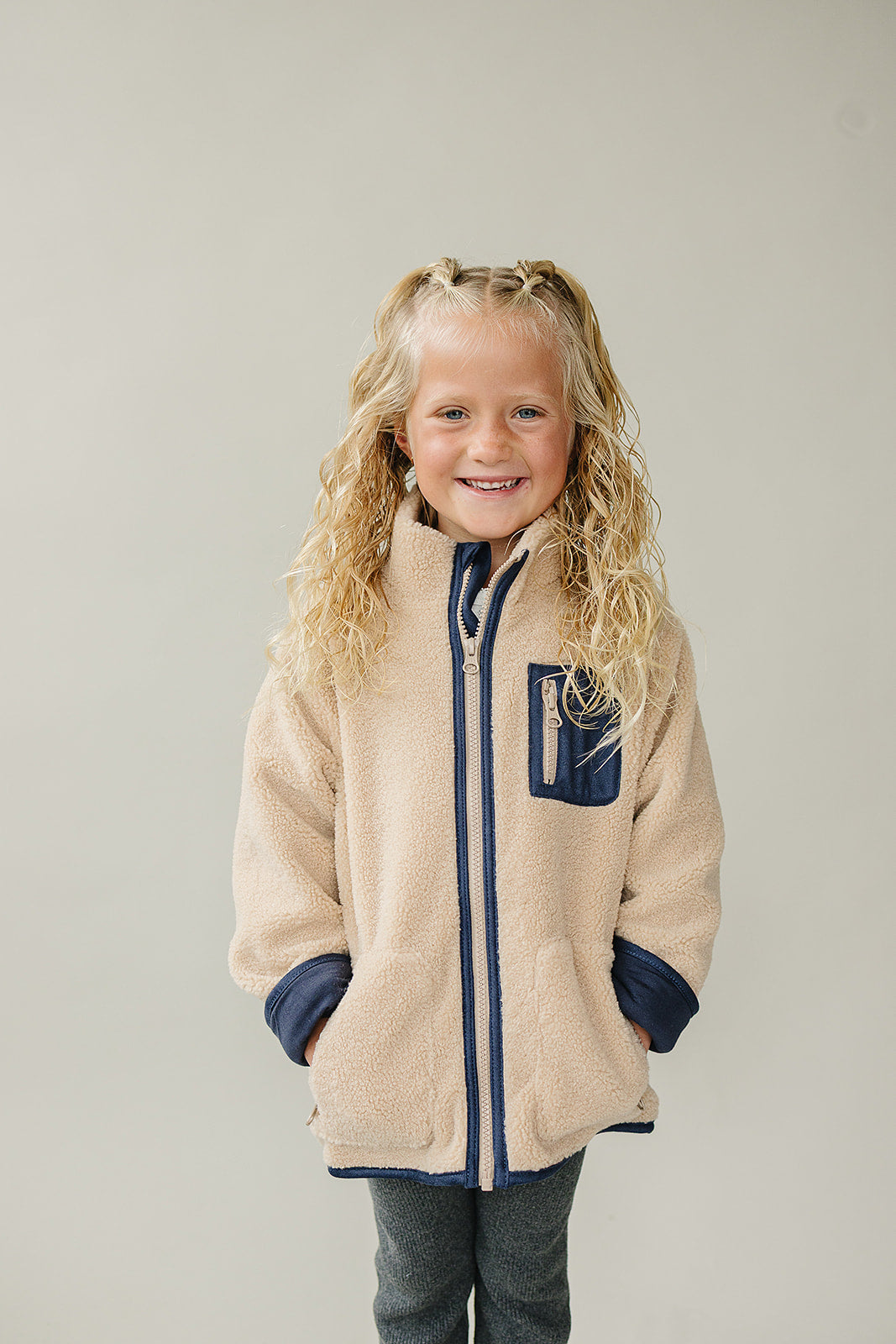 sherpa zip-up jacket