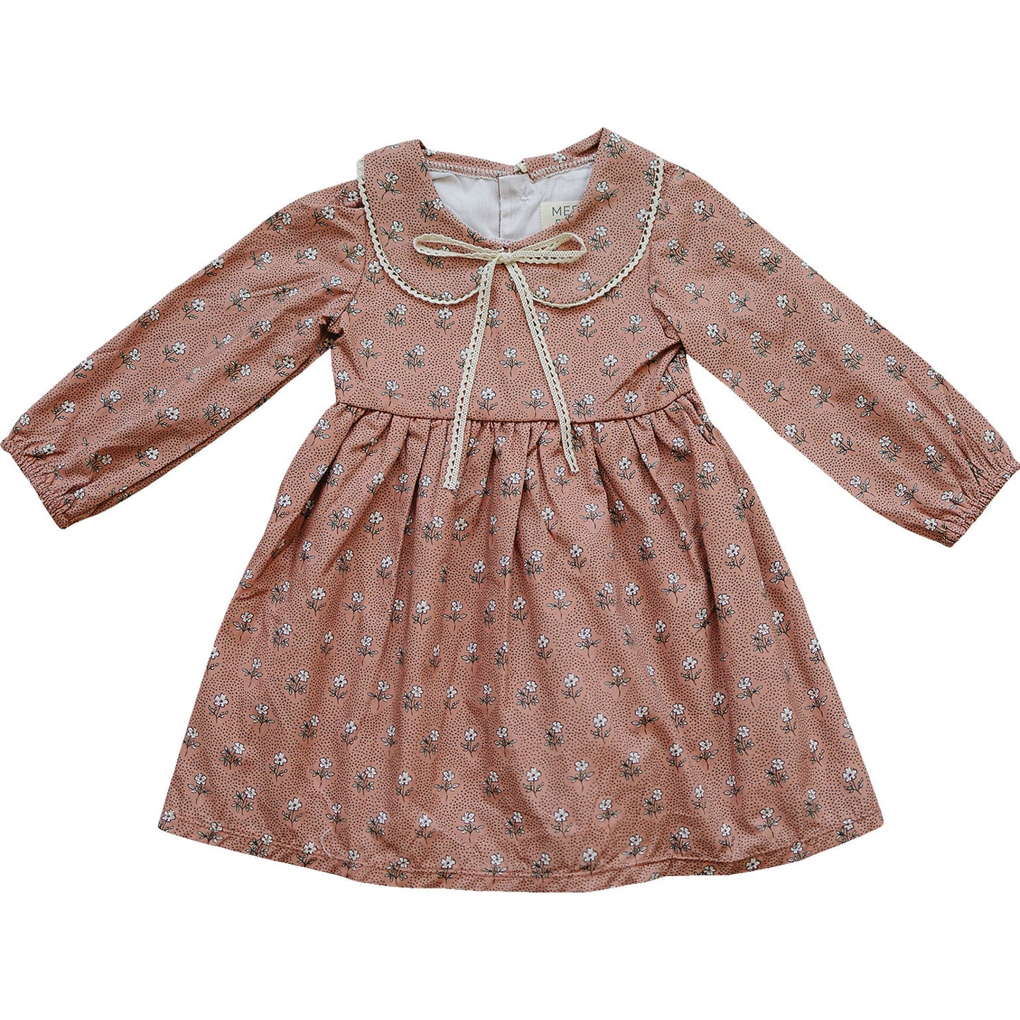 vintage pink floral dress