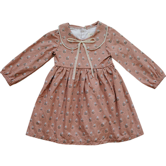 vintage pink floral dress