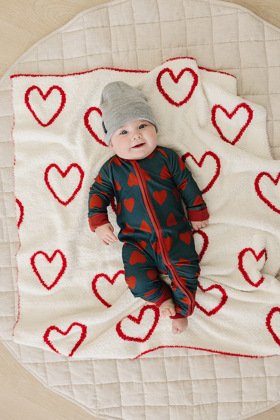 hearts plush blanket